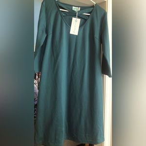 NWT  VERA FISHBAUGH Green Dress  $111  Size L